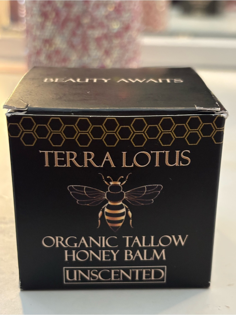 Unscented Organic Tallow Honey Balm — Black & Gold